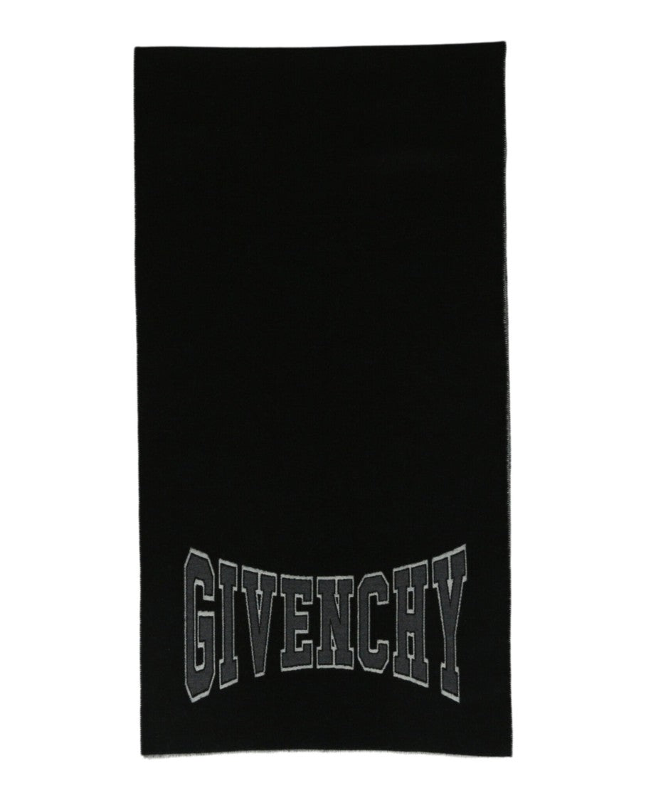 Givenchy Logo And Graphic Print Scarf With Luxurious Fabric