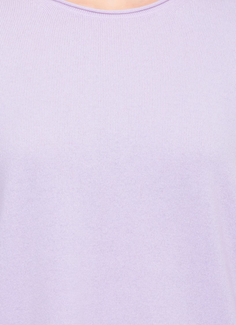 Guest In Residence Lilac Oversized Crew Cashmere Sweater