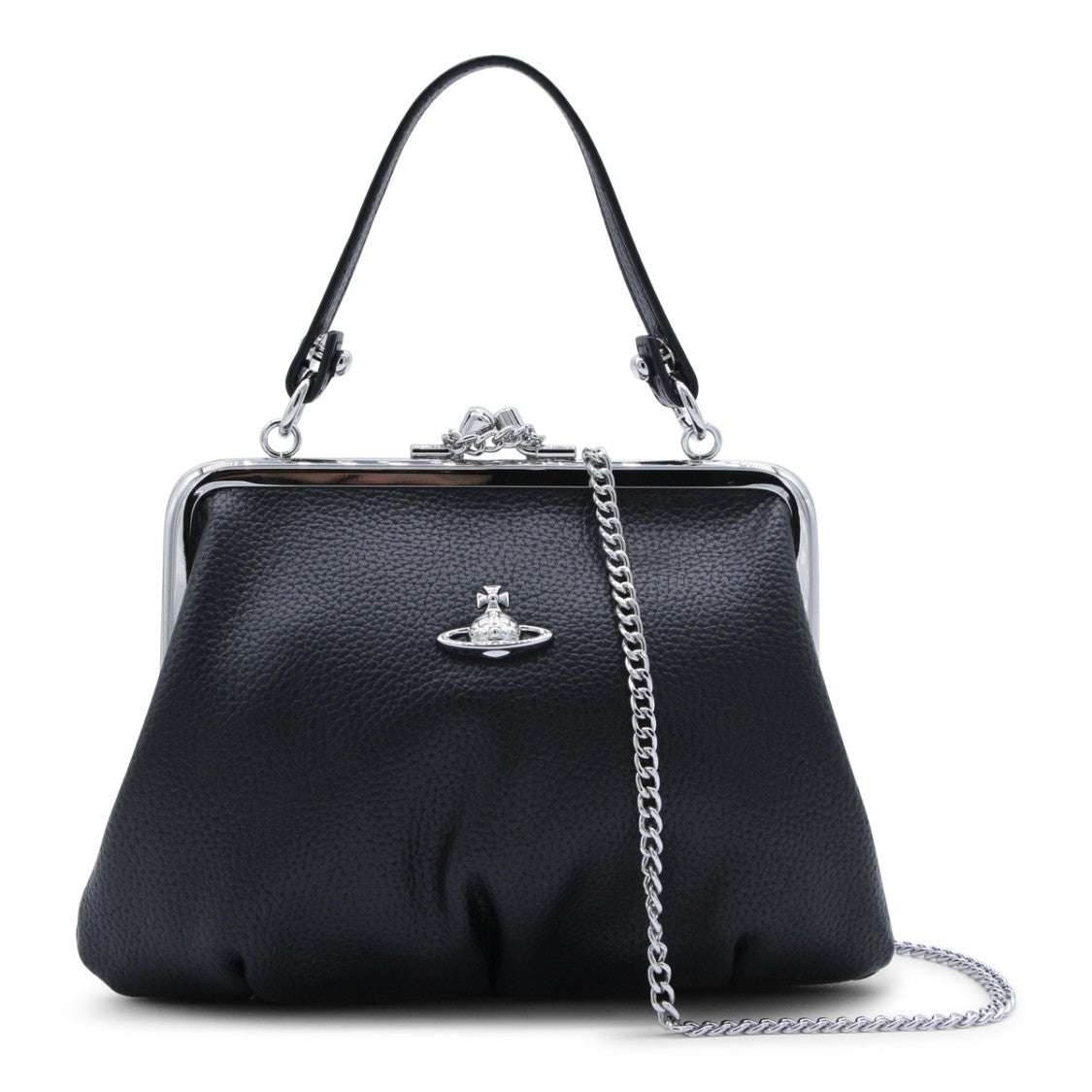 Vivienne Westwood Black Handbag With Structured Silhouette