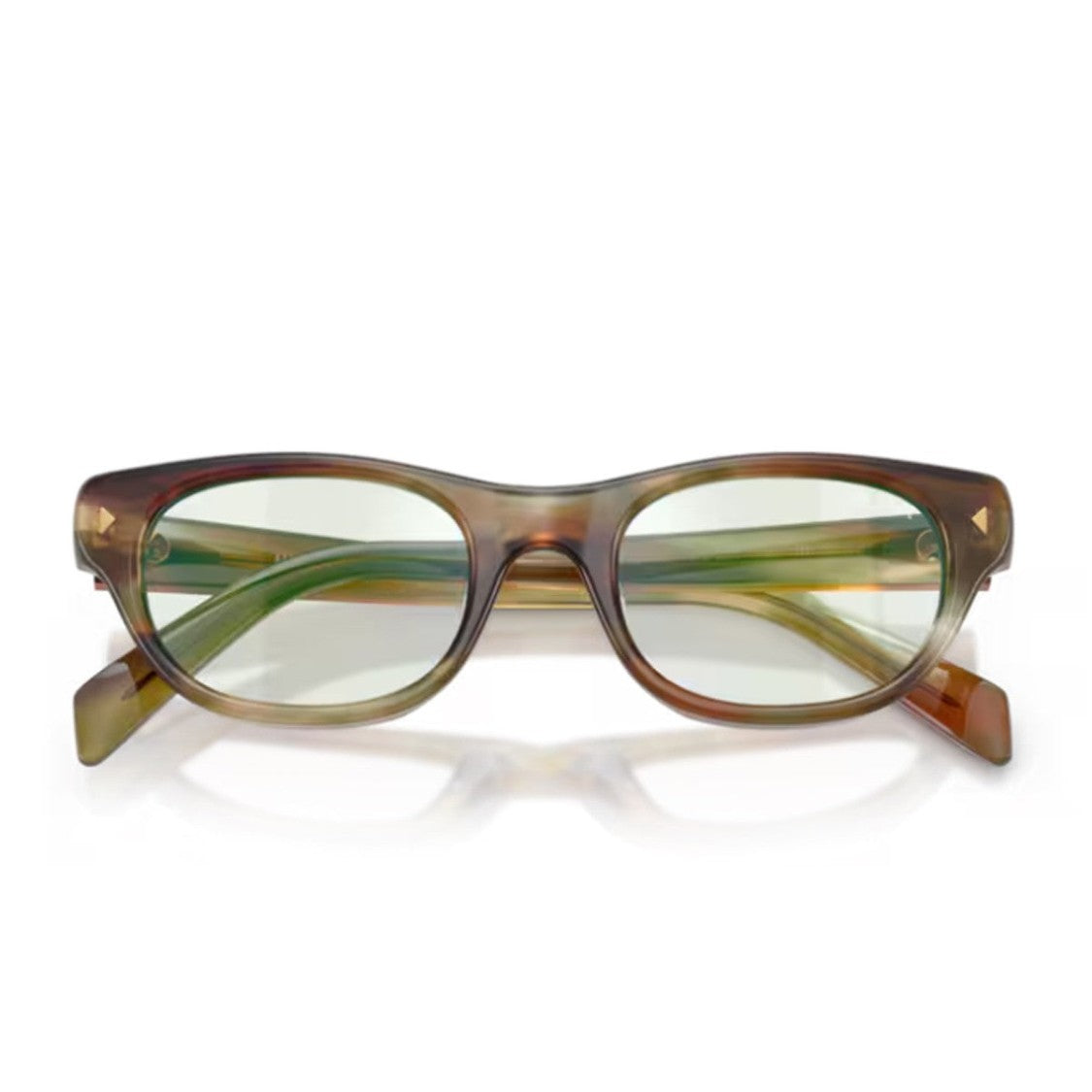 Prada Brown Pr C08s Soft Cat-Eye Acetate Sunglasses