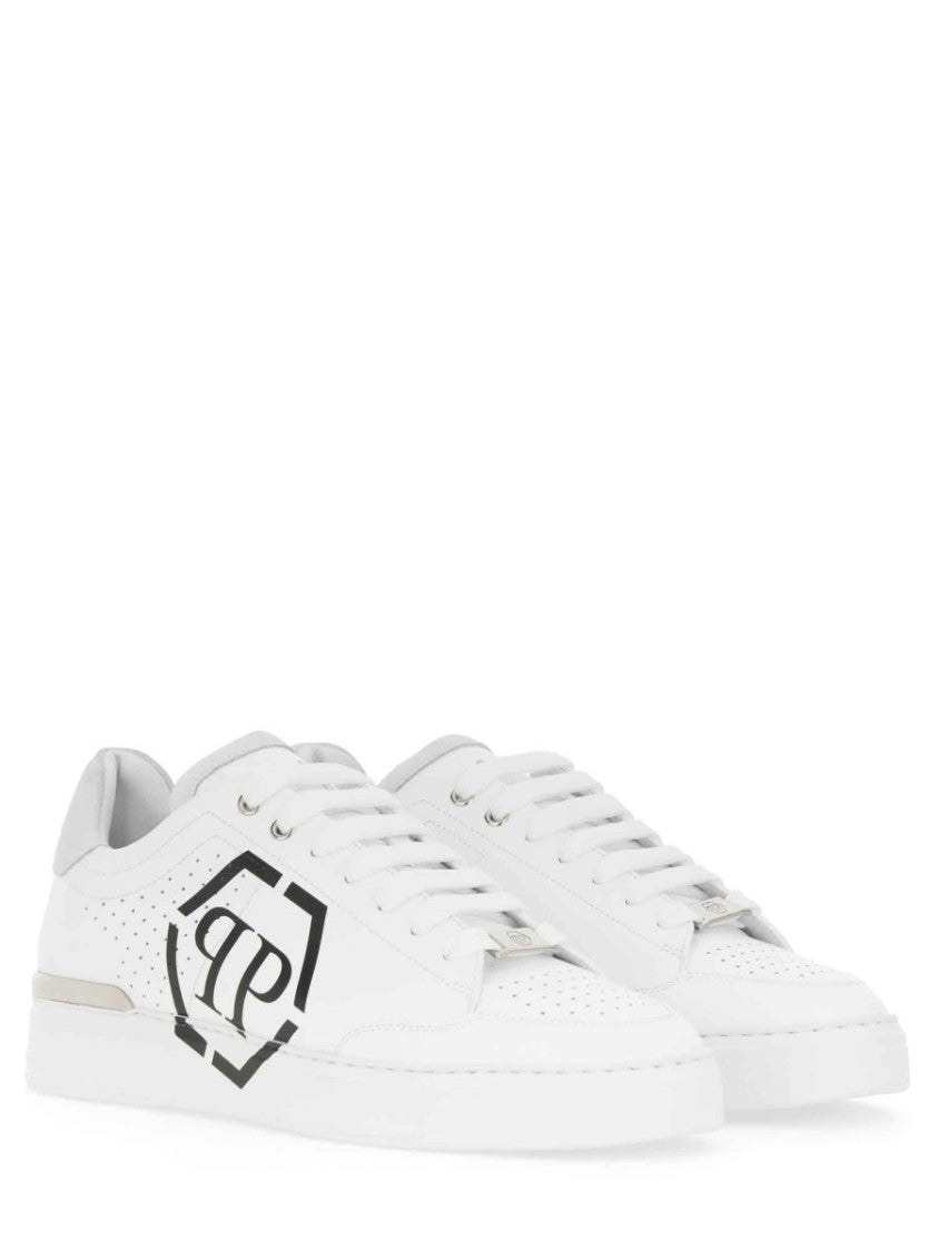 Philipp Plein High-Quality Cow Leather Sneakers With Logo