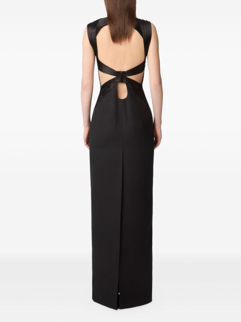 Nina Ricci Long Fitted Dress With Open Back