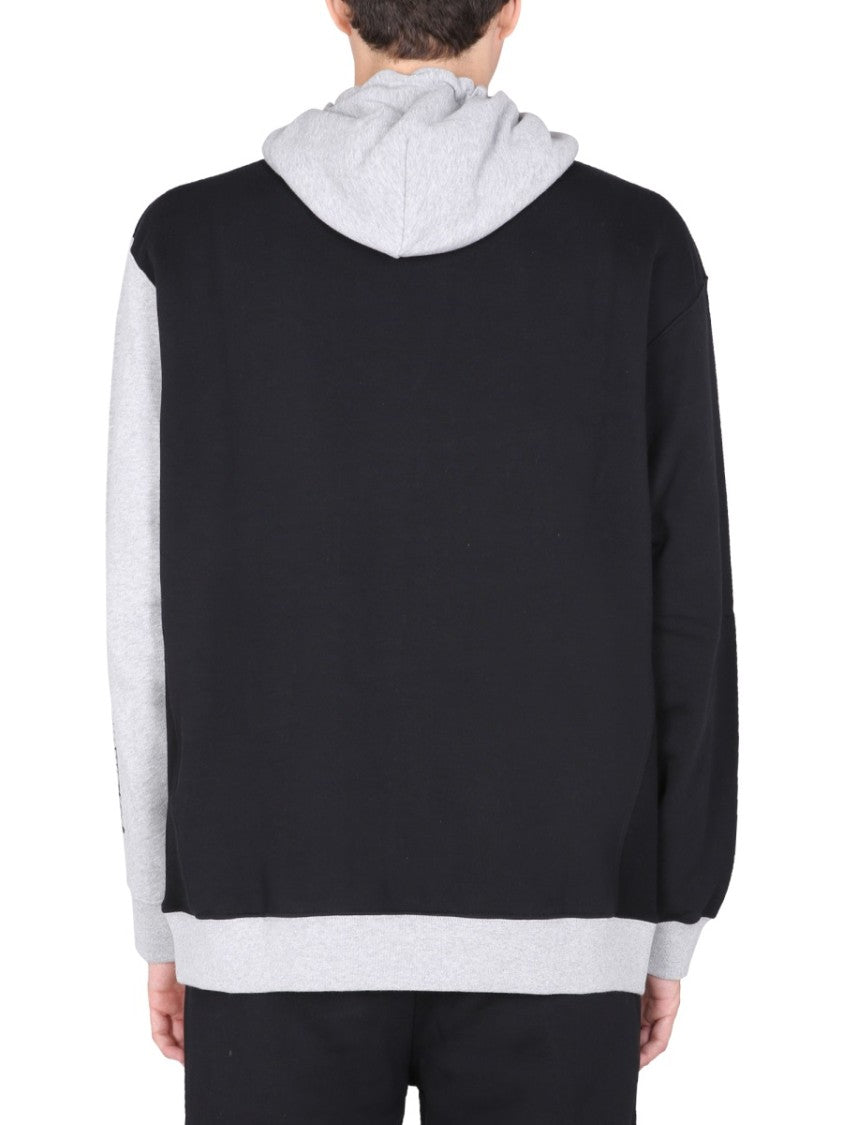 Opening Ceremony Color-Block Sweatshirt With Flocked Logo Detail