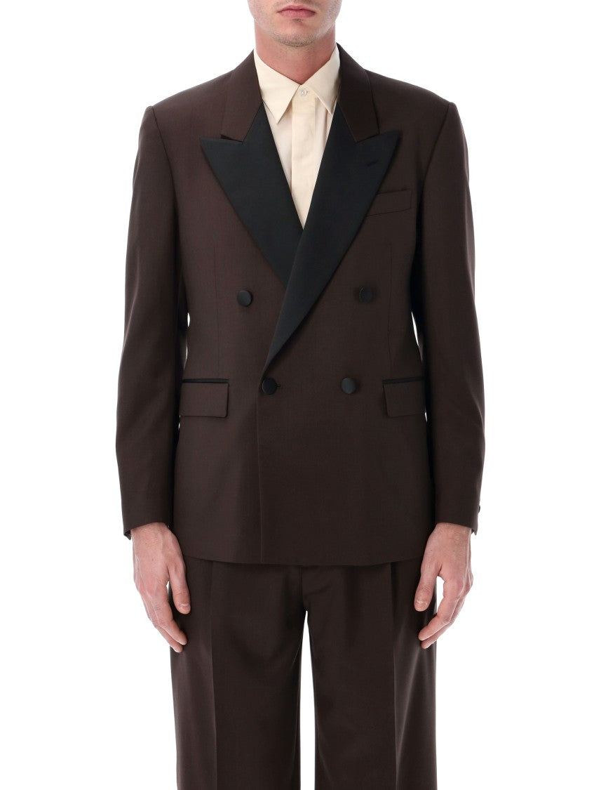 Lardini Soiree Lana Contrast Classic Smoking Jacket