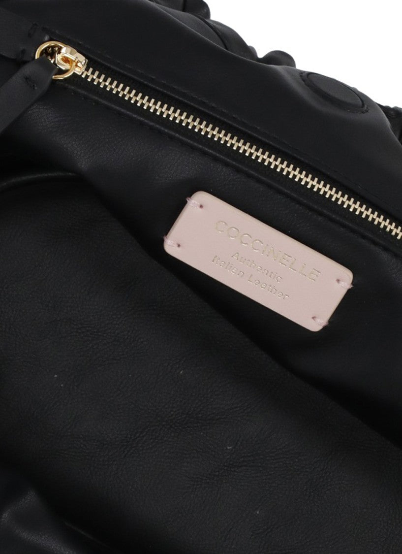 Coccinelle Medium Shoulder Bag With Gold Chain Accents