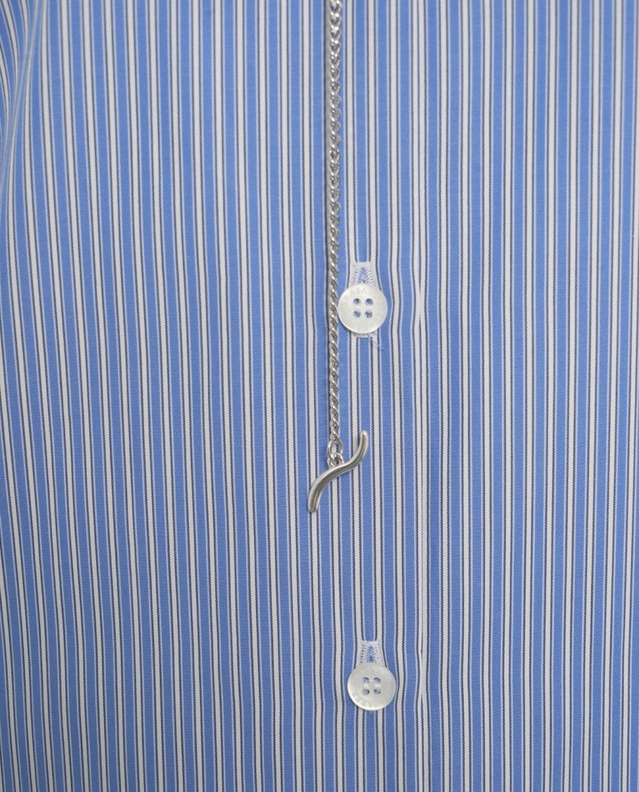 Seafarer Striped Shirt With Mandarin Collar