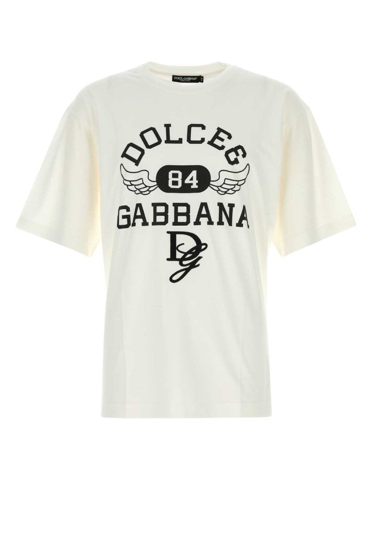 Dolce & Gabbana White Cotton T-Shirt