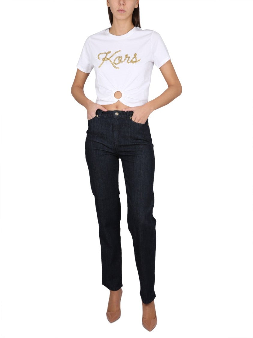 Michael Michael Kors Classic Black Straight Leg Jeans