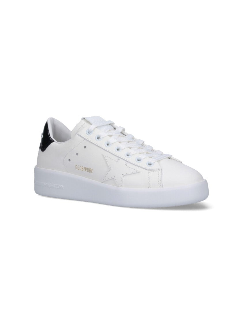 Golden Goose White Purestar Tonal Star Leather Sneakers