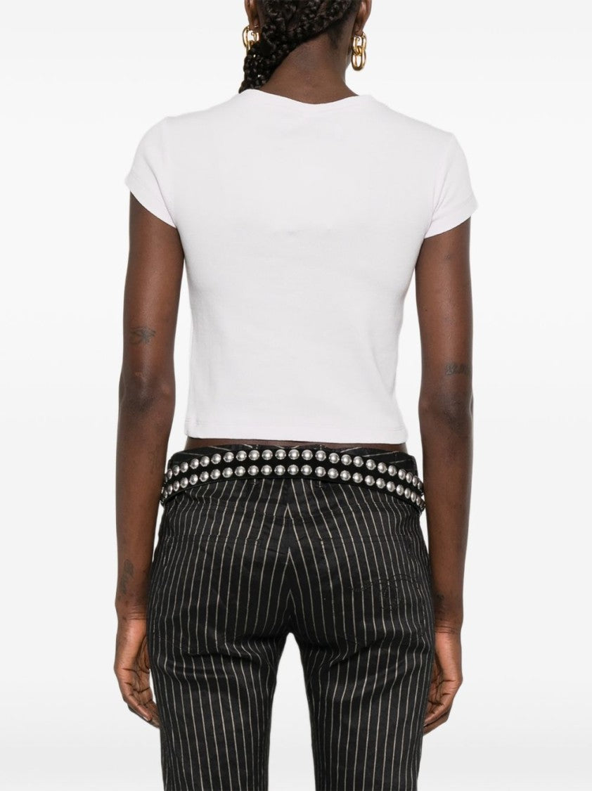 Vivienne Westwood Light Purple Ribbed Round Neck Top