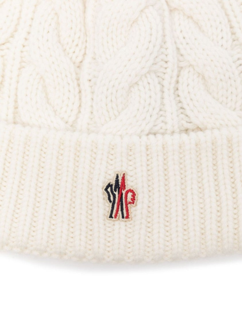 Moncler Grenoble Cabled Knit Beanie With Folded Ribbed Cuff