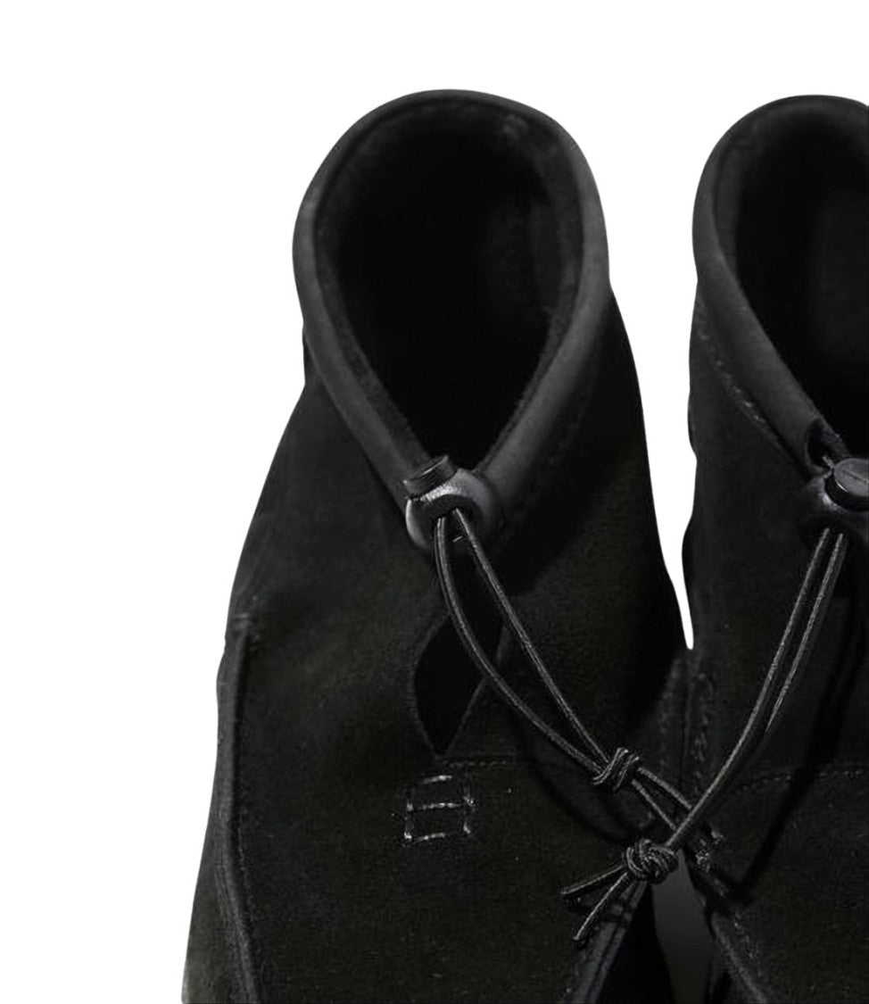 Woburn Walk Moccasin-Style Black Suede Loafers With Rubber Sole