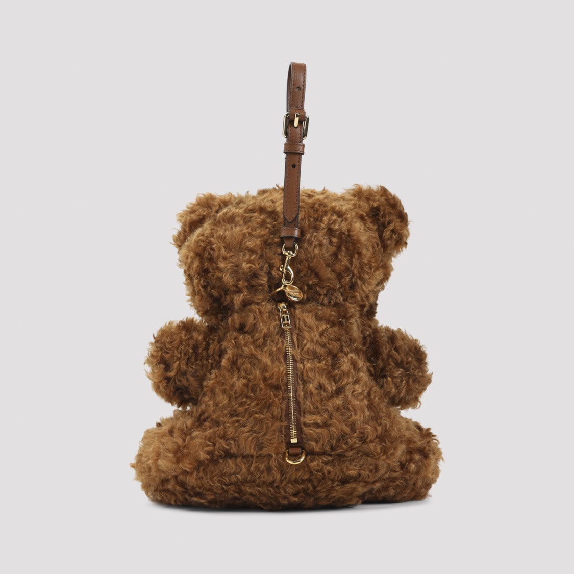 Moschino Teddy Bear Shoulder Bag With Plush Wool Blend