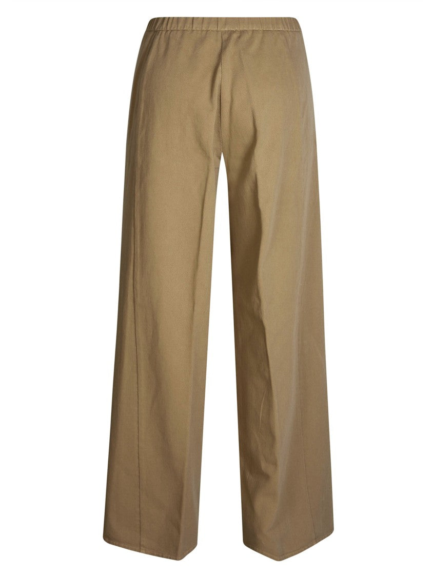 Forte Forte Cotton Twill Wide Leg Fluid Trousers