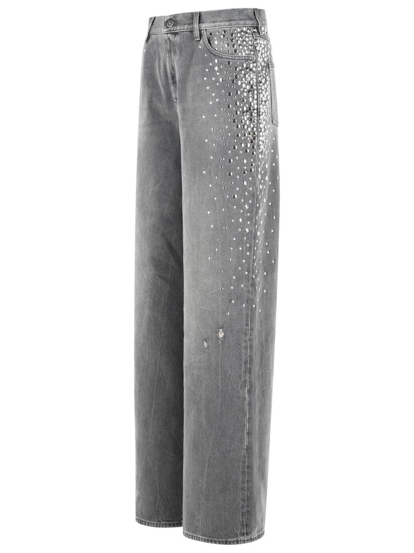 Golden Goose 'Melody' Grey Cotton Jeans