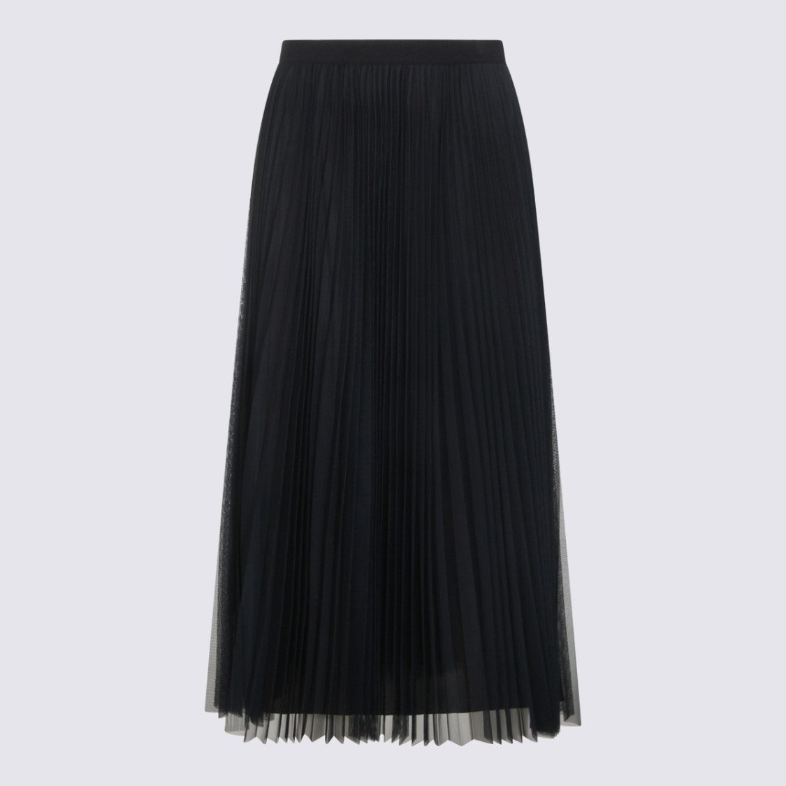 Fabiana Filippi Navy High-Waisted Maxi Skirt