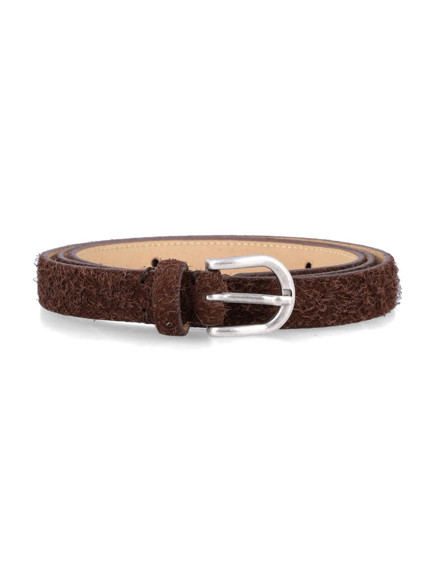 Mfpen Brown Textured Leather Belt
