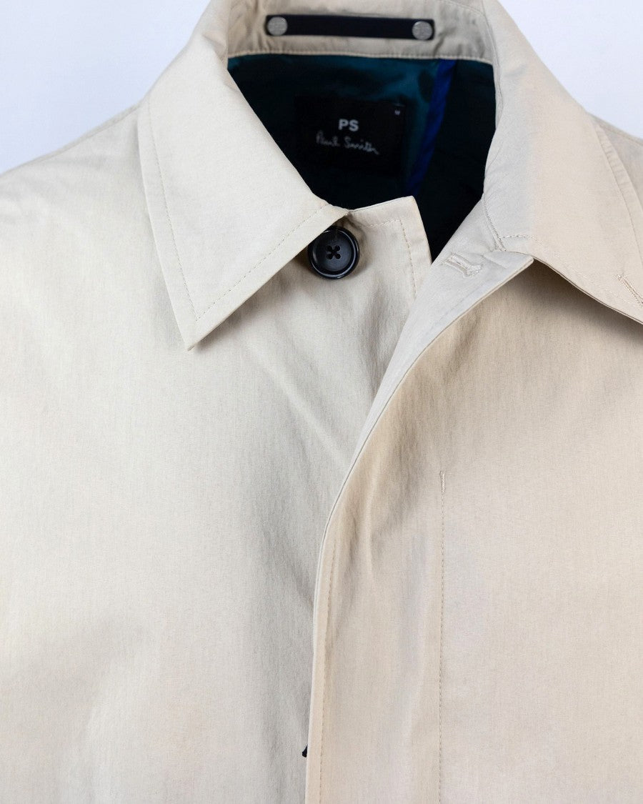 Ps Paul Smith Beige Cotton Raincoat