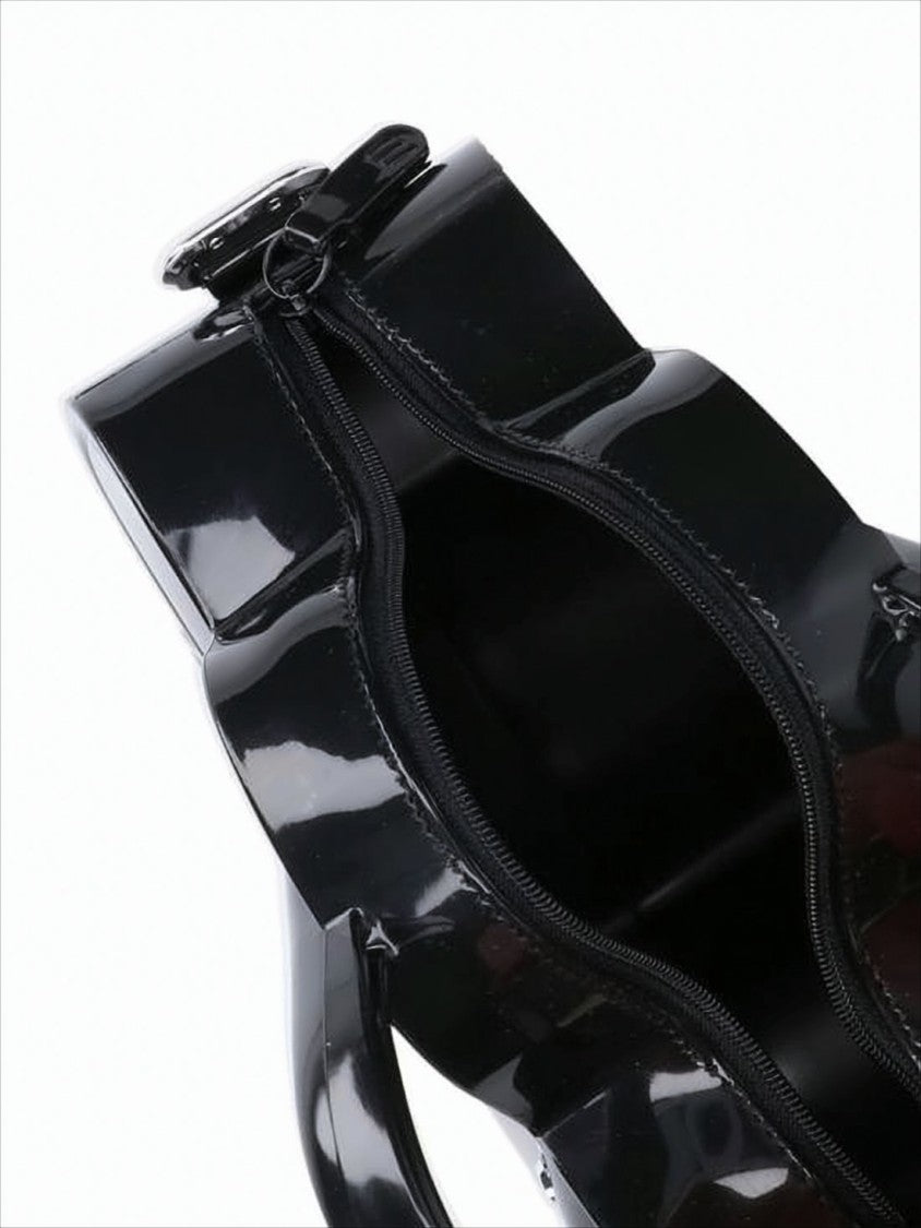 Comme Des Garçons Flower-Shaped Tote Bag With Zip Closure