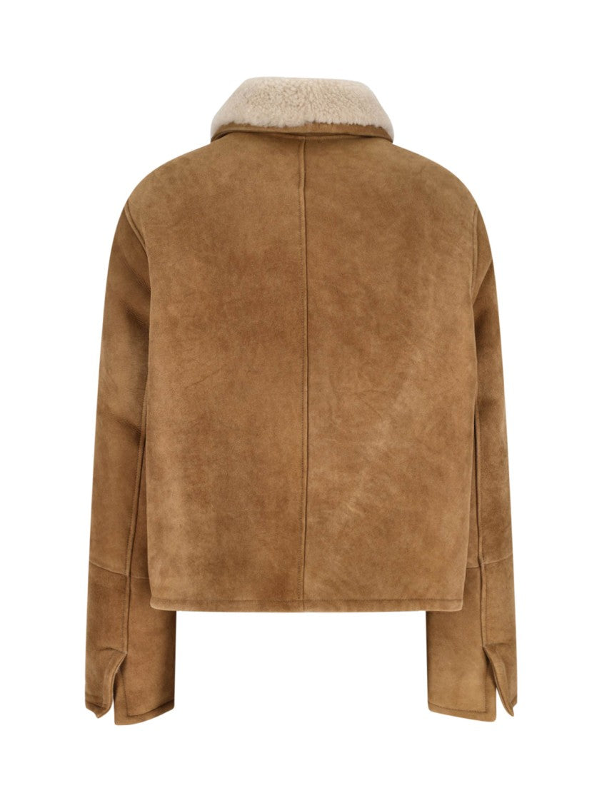 Ami Shearling Jacket – Brown