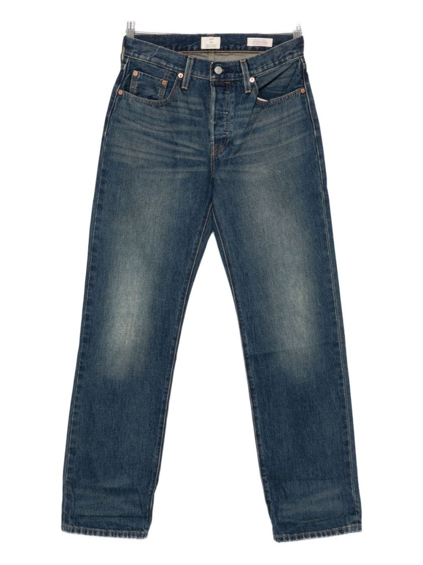 Levi's Classic Straight-Leg Jeans In Medium Blue Wash