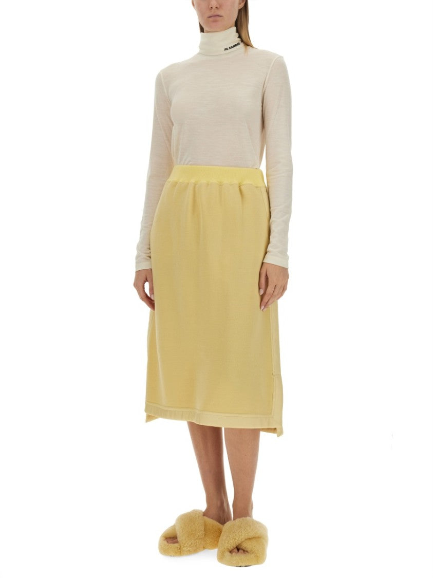 Jil Sander Slim-Fit Turtleneck Shirt With Subtle Sheen