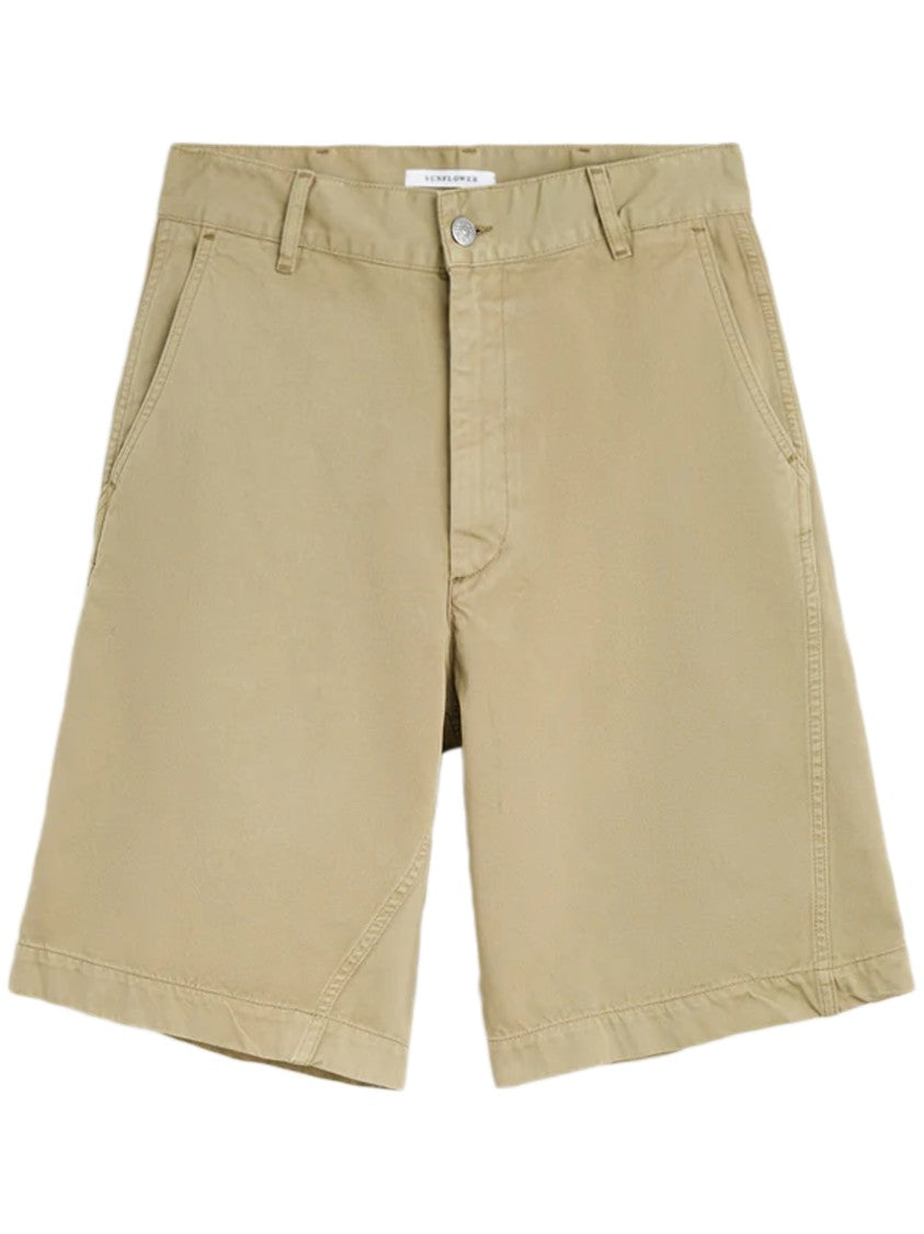 Sunflower Wide-Leg Chino Shorts With Polished Finish