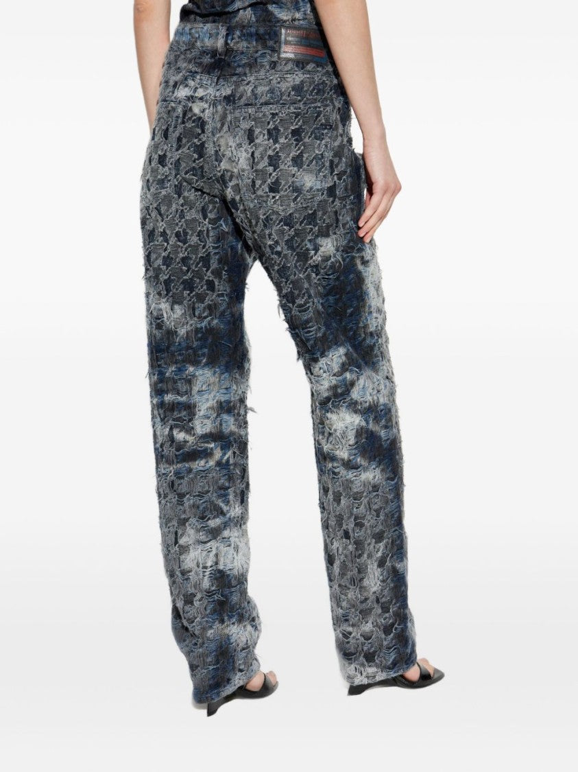 Diesel Blue Distressed Denim Jeans