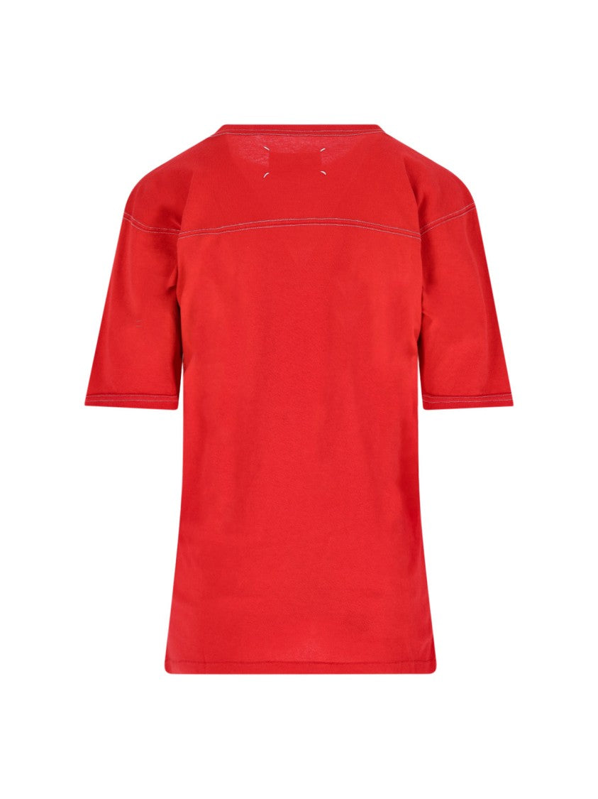 Maison Margiela Logo T-Shirt – Red