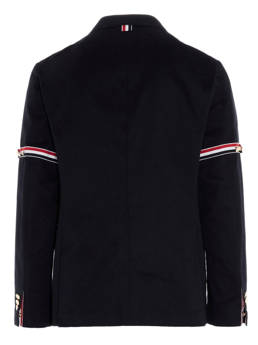 Thom Browne Classic Tailored Blazer With Distinctive Arm Bands