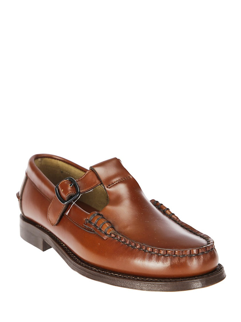 Hereu Brown Leather Derby Shoe