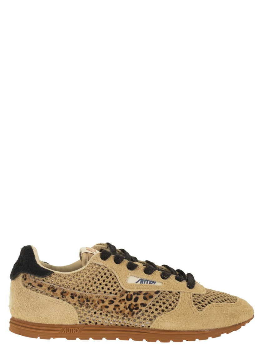 Autry Windspin - Suede And Mesh Trainers