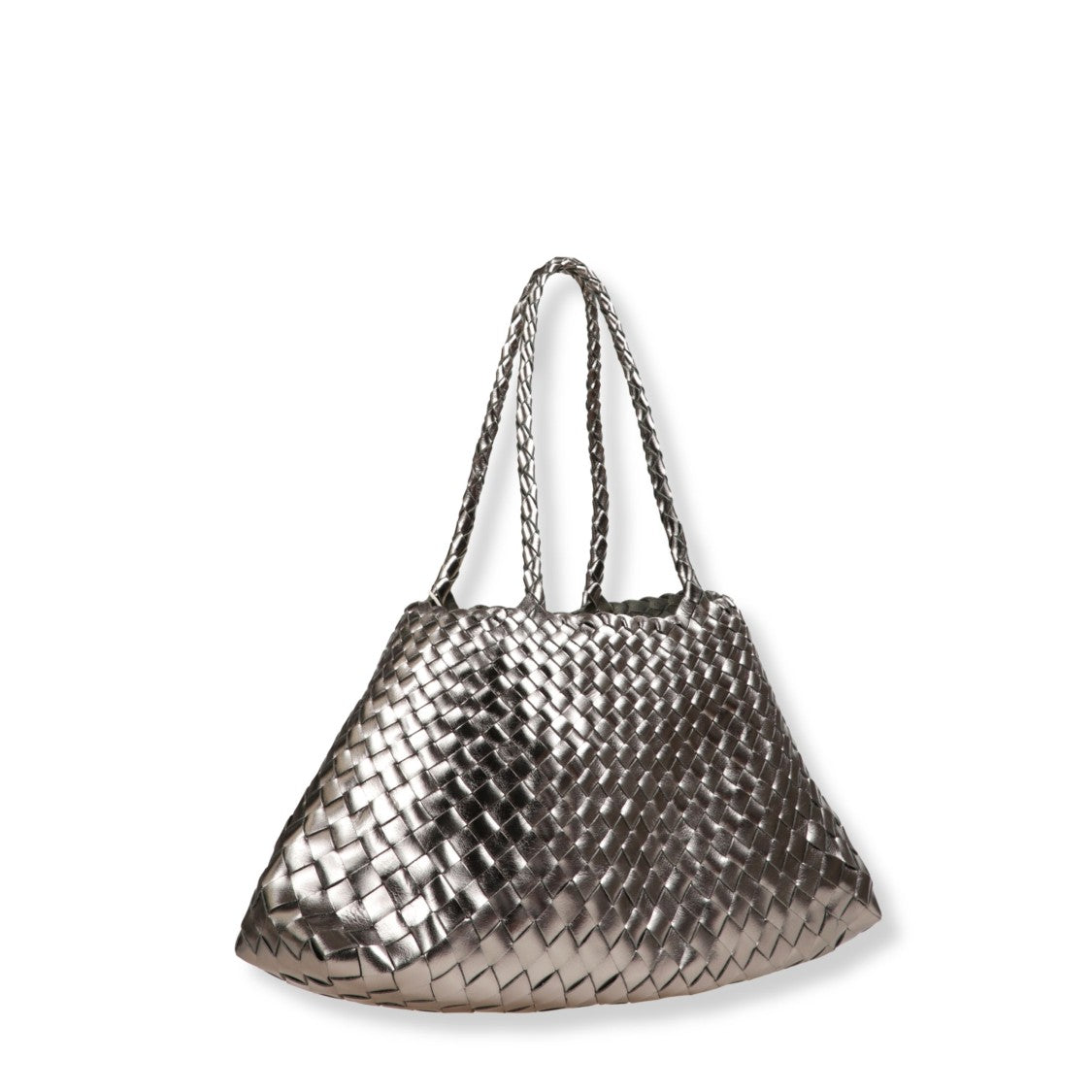 Dragon Diffusion Hand-Woven Leather Tote With Artisanal Braided Detailing