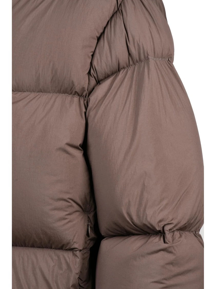 Bacon Brown Polyamide Storm Down Jacket