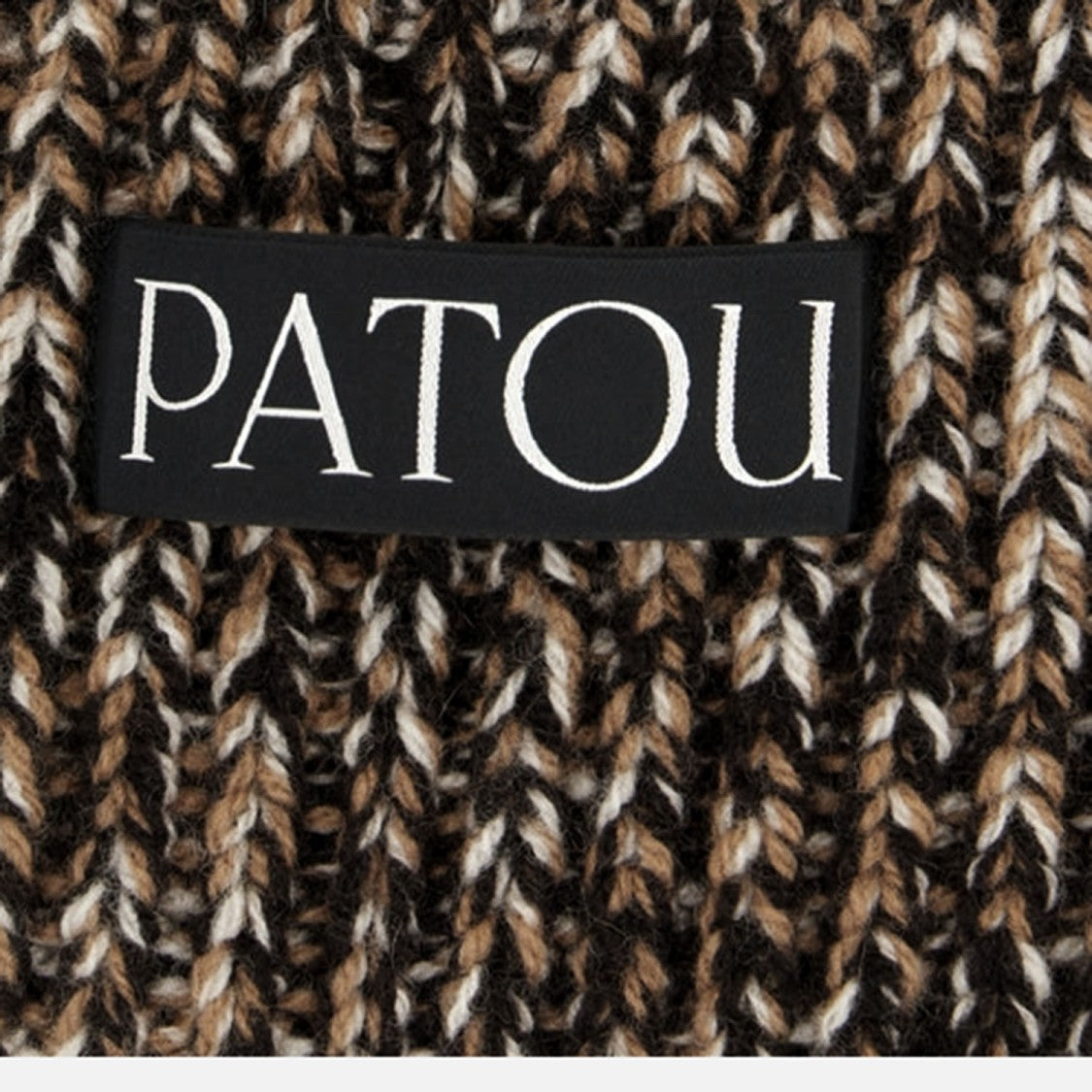 Patou Marled Logo Wool-Blend Hat