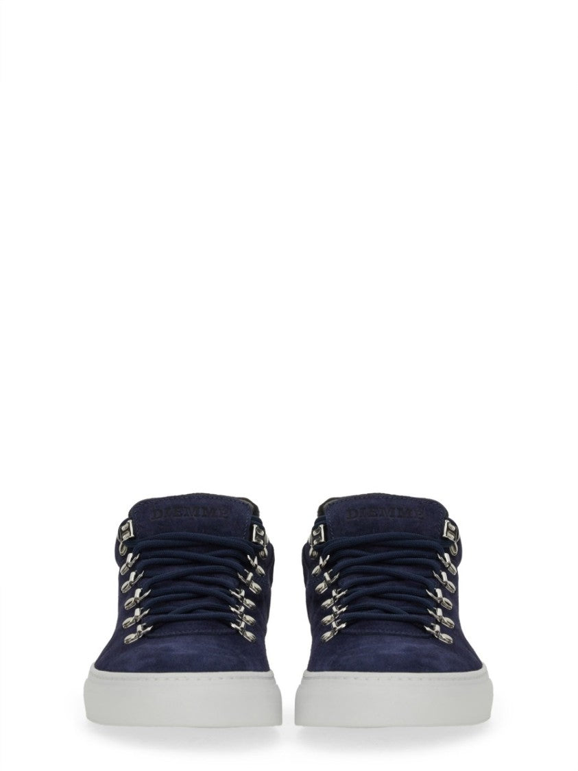 Diemme Navy Marostica Suede Metal Eyelets Sneakers