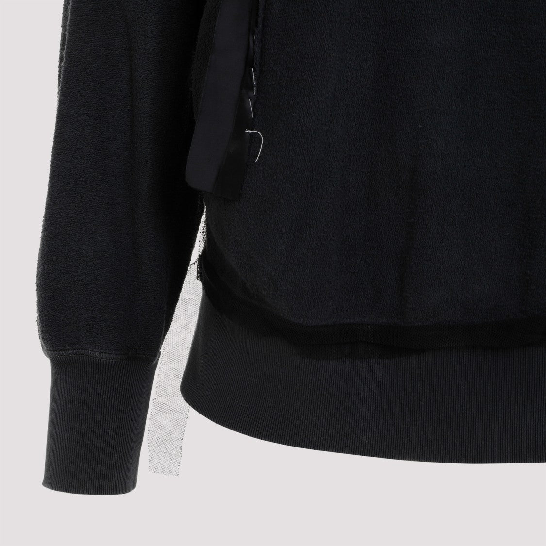 Maison Margiela Charcoal Grey Cotton Sweatshirt