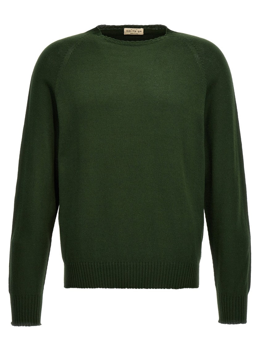 Ma'ry'ya Cotton And Cashmere Blend Crew-Neck Sweater