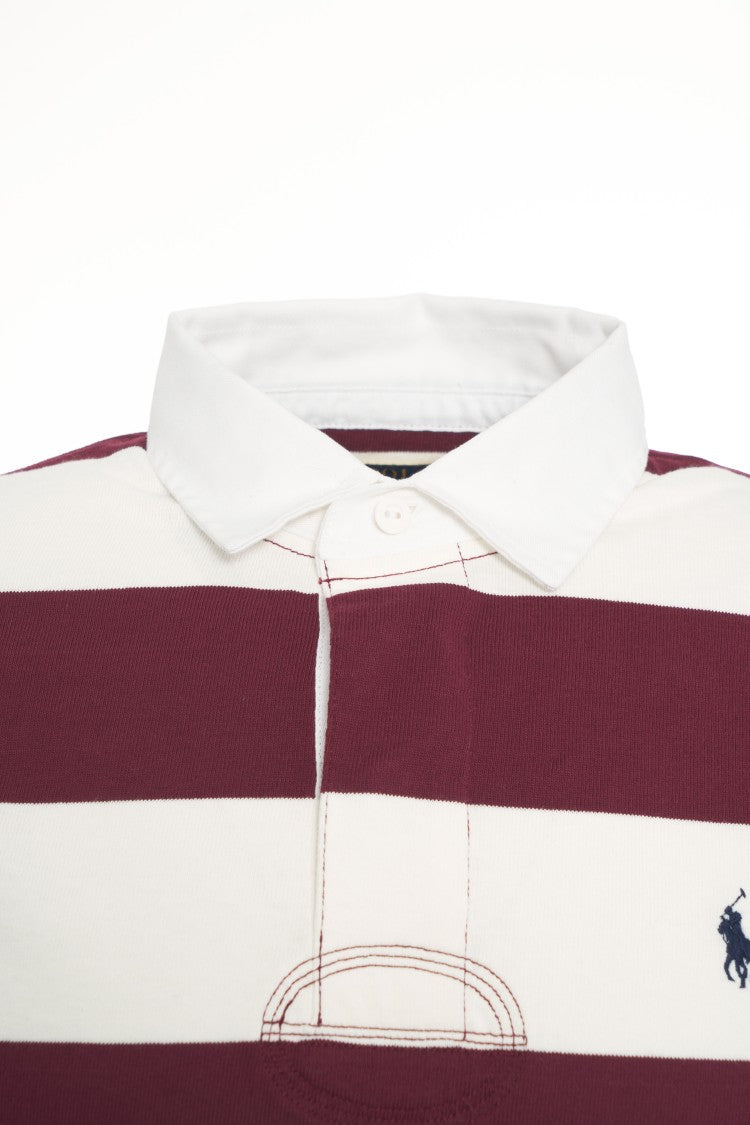 Polo Ralph Lauren Horizontal Stripe Long Sleeve Polo With Classic Collar