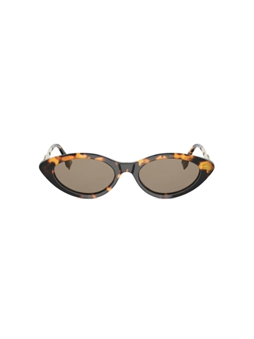 Fendi Tortoiseshell Fe40202i Cat-Eye Gold Sunglasses