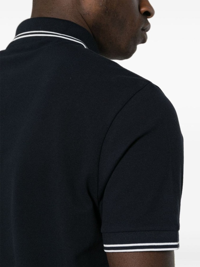 Stone Island Piqué Cotton Polo Shirt