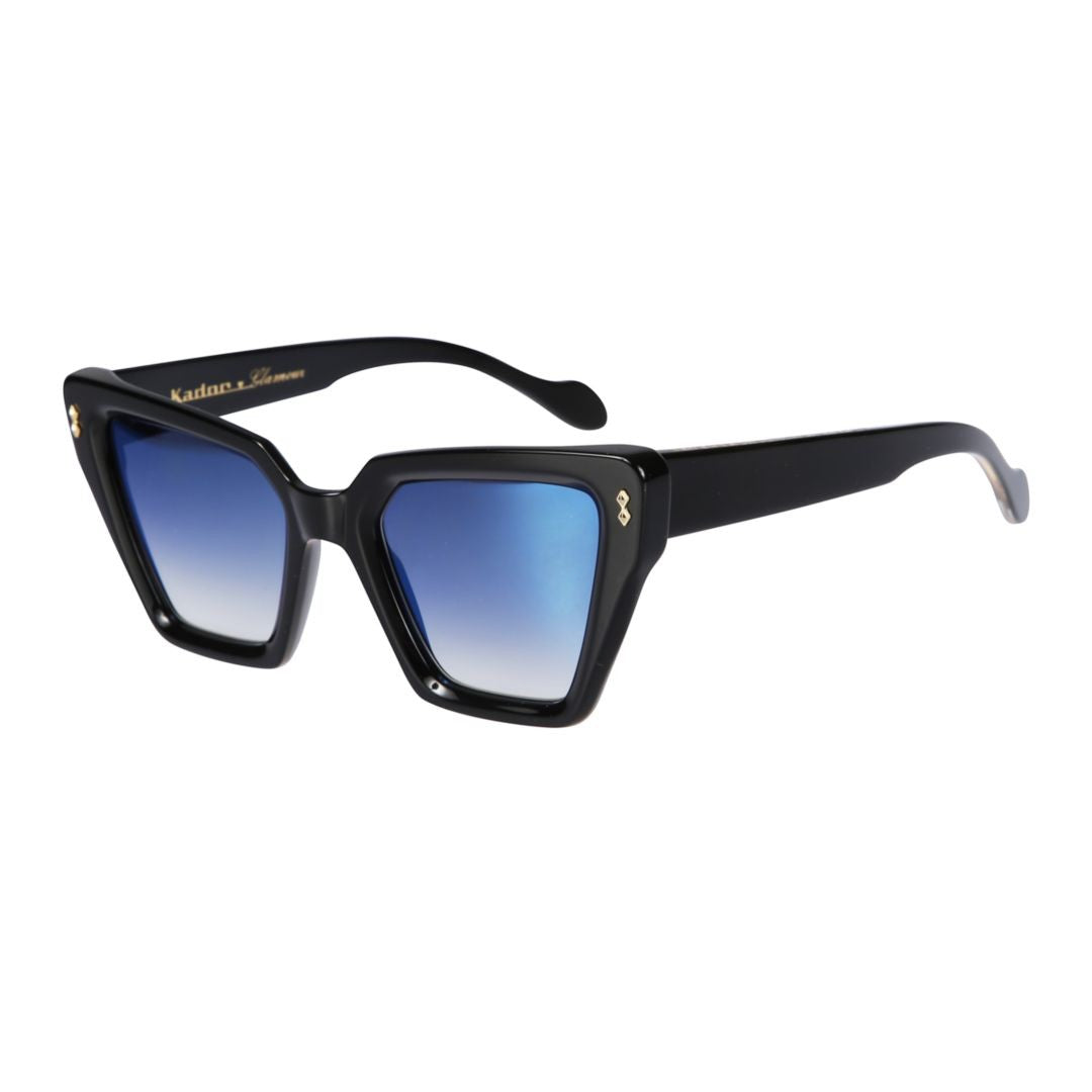 Kador Blue Vanessa Glamour Gradient Oversized Square Sunglasses