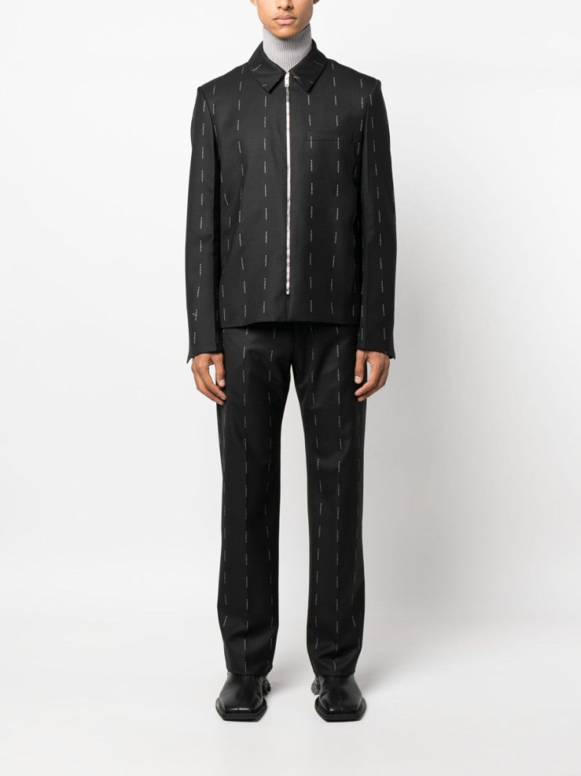 Givenchy Logo-Print Shirt Jacket