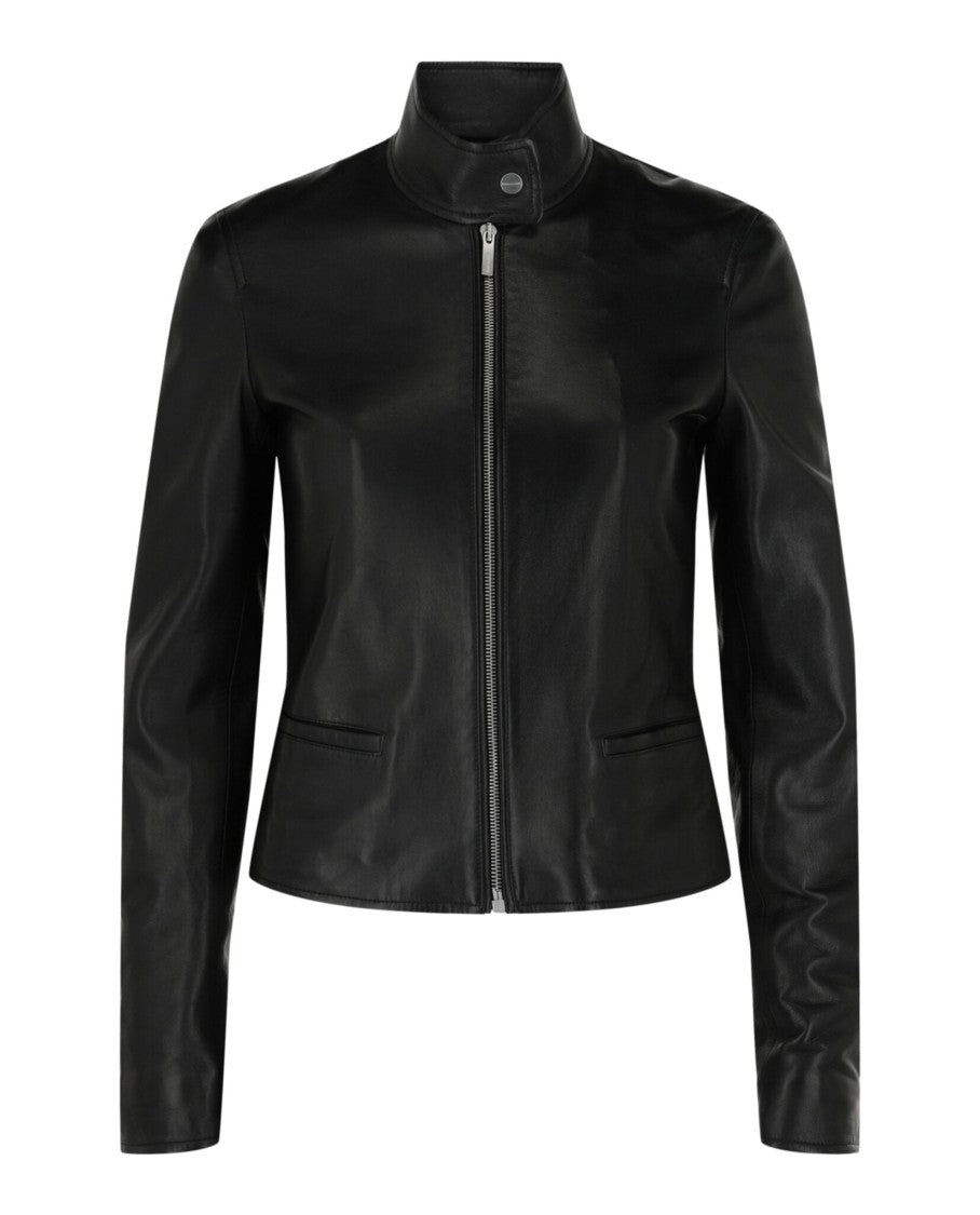 Ferragamo Leather Biker Jacket