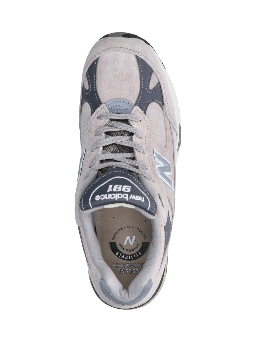 New Balance Grey 991 V1 Made In Uk Fabric Sneakers
