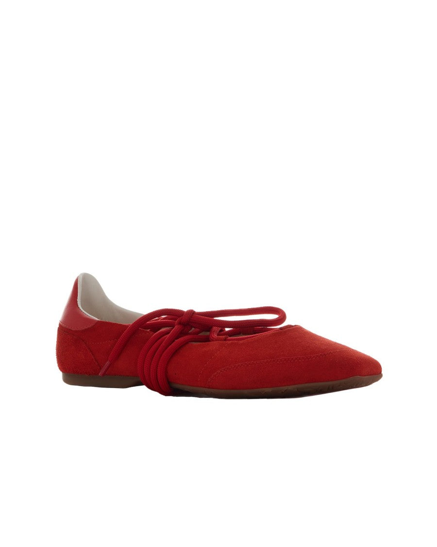 Patrizia Pepe Dancing Skin Red Ballet Flats
