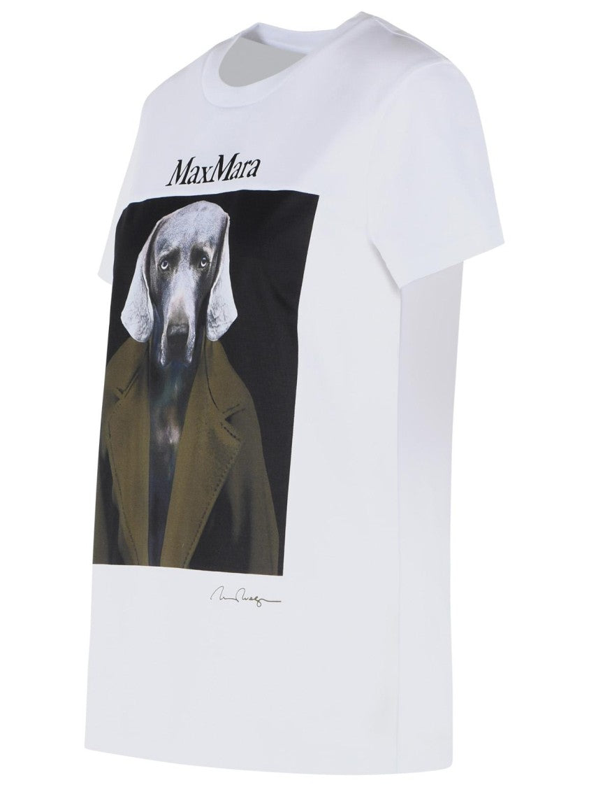 Max Mara White Cotton Calca Sweatshirt