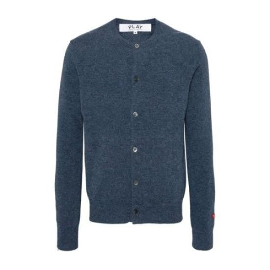 Comme Des Garçons Classic Knit Cardigan With Button-Up Closure And Round Neckline