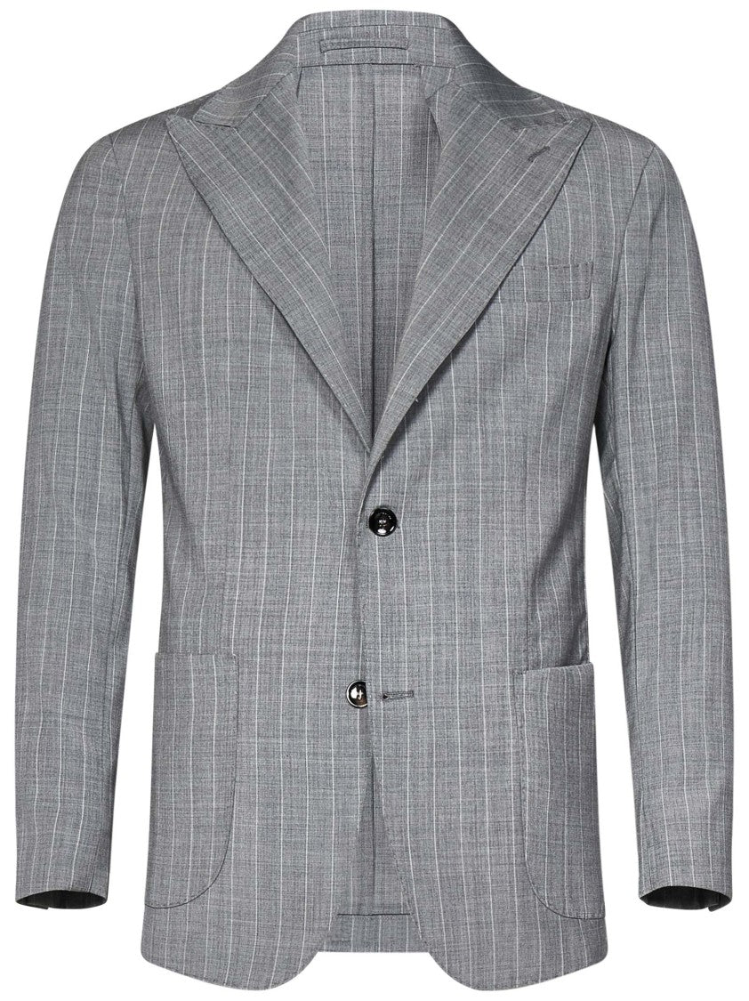 Michael Coal Tailored Single-Breasted Blazer With Peak Lapels