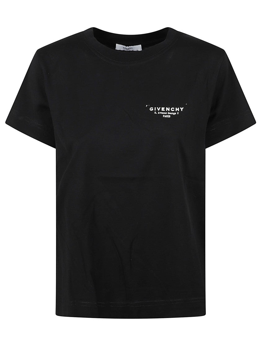 Givenchy Logo-Embellished Black Cotton T-Shirt
